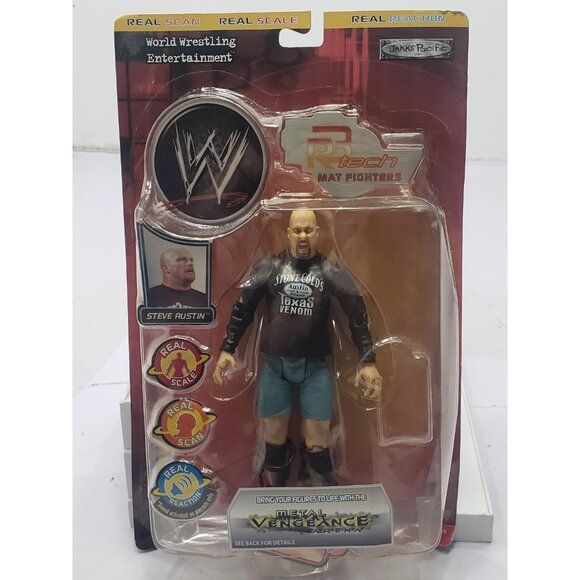 2002 WWE Jakks Pacific R3 Tech Mat Fighters Stone Cold Steve Austin New - Picture 1 of 10